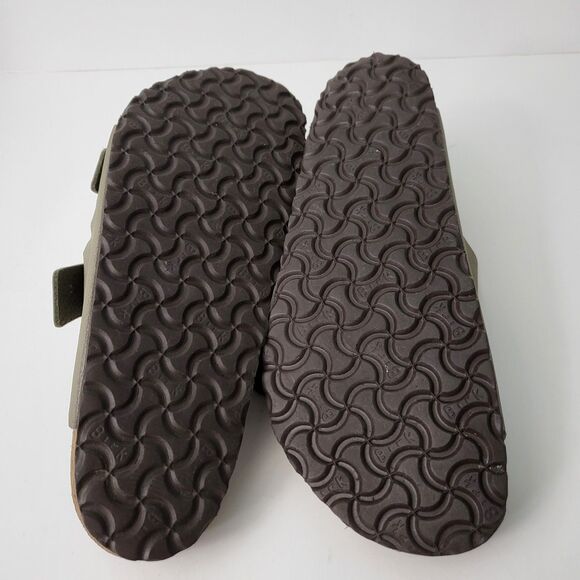 BIRKENSTOCK Arizona Birko-Flor Stone Sandals Mens 11 EU 44 Double Strap Buckle - Picture 8 of 8